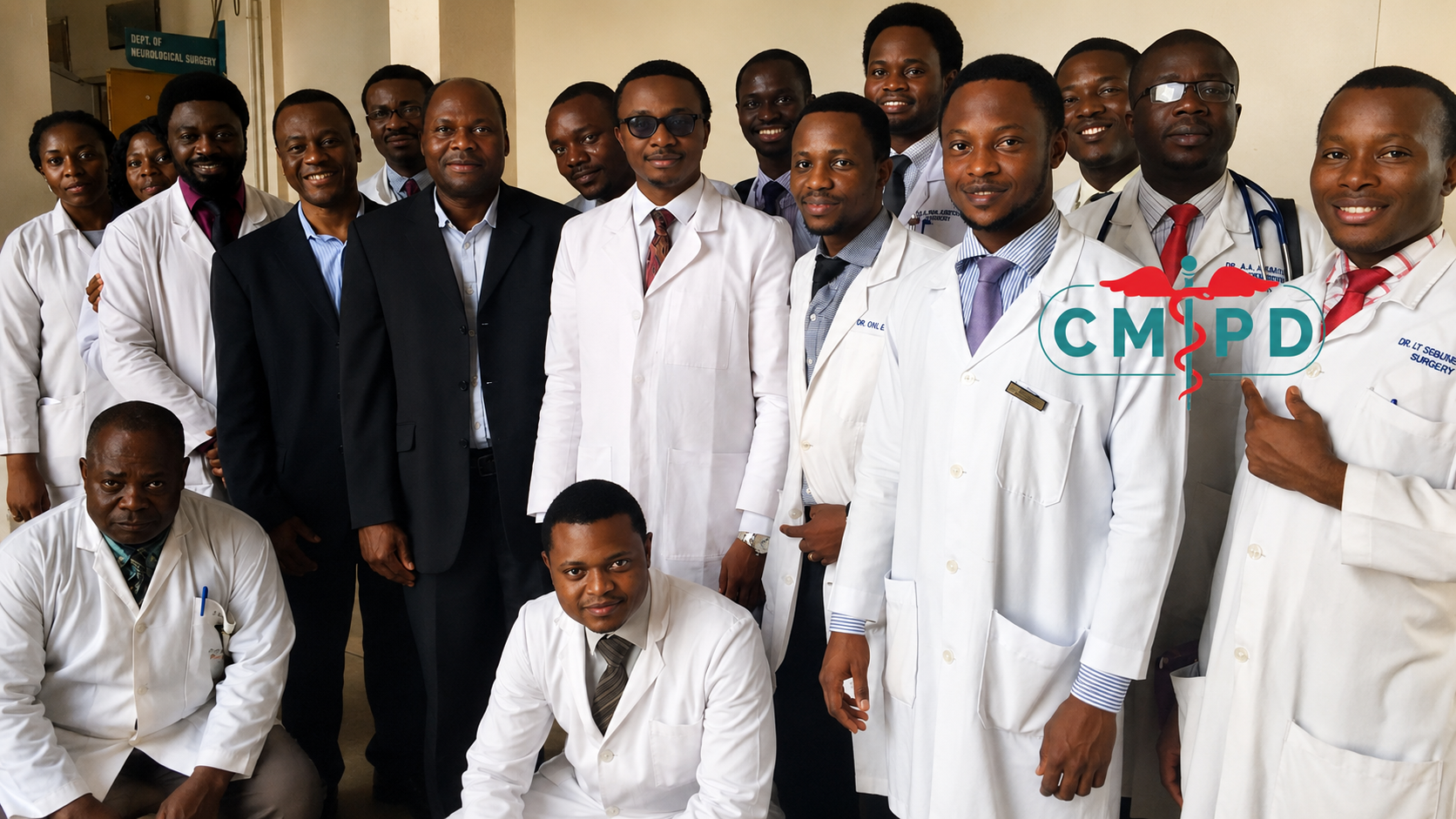 CMIPD medical and professional team standing together at a healthcare facility